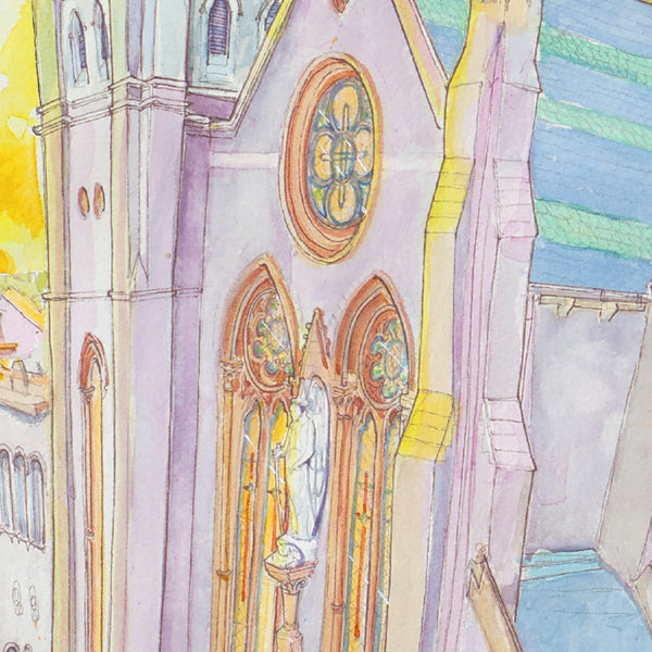 St Michael's Enniskillen, 150 years Anniversary Edition.  Make the art your own, add yourself or a loved one right into the picture.