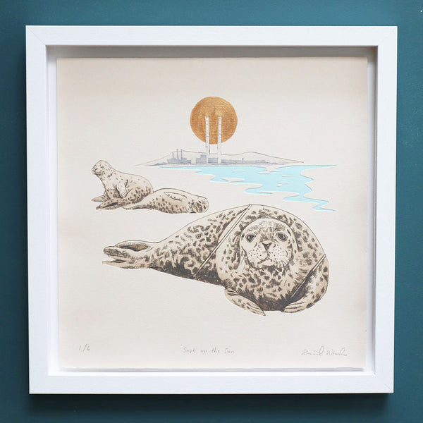"Soak up the Sun"  Framed Tetra pak print - Sinéad Woods